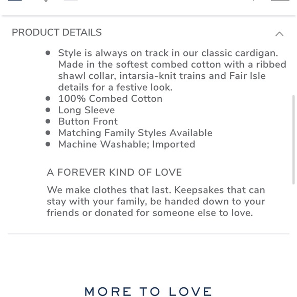 Janie and Jack The Holiday Train Cardigan - Picture 4 of 4